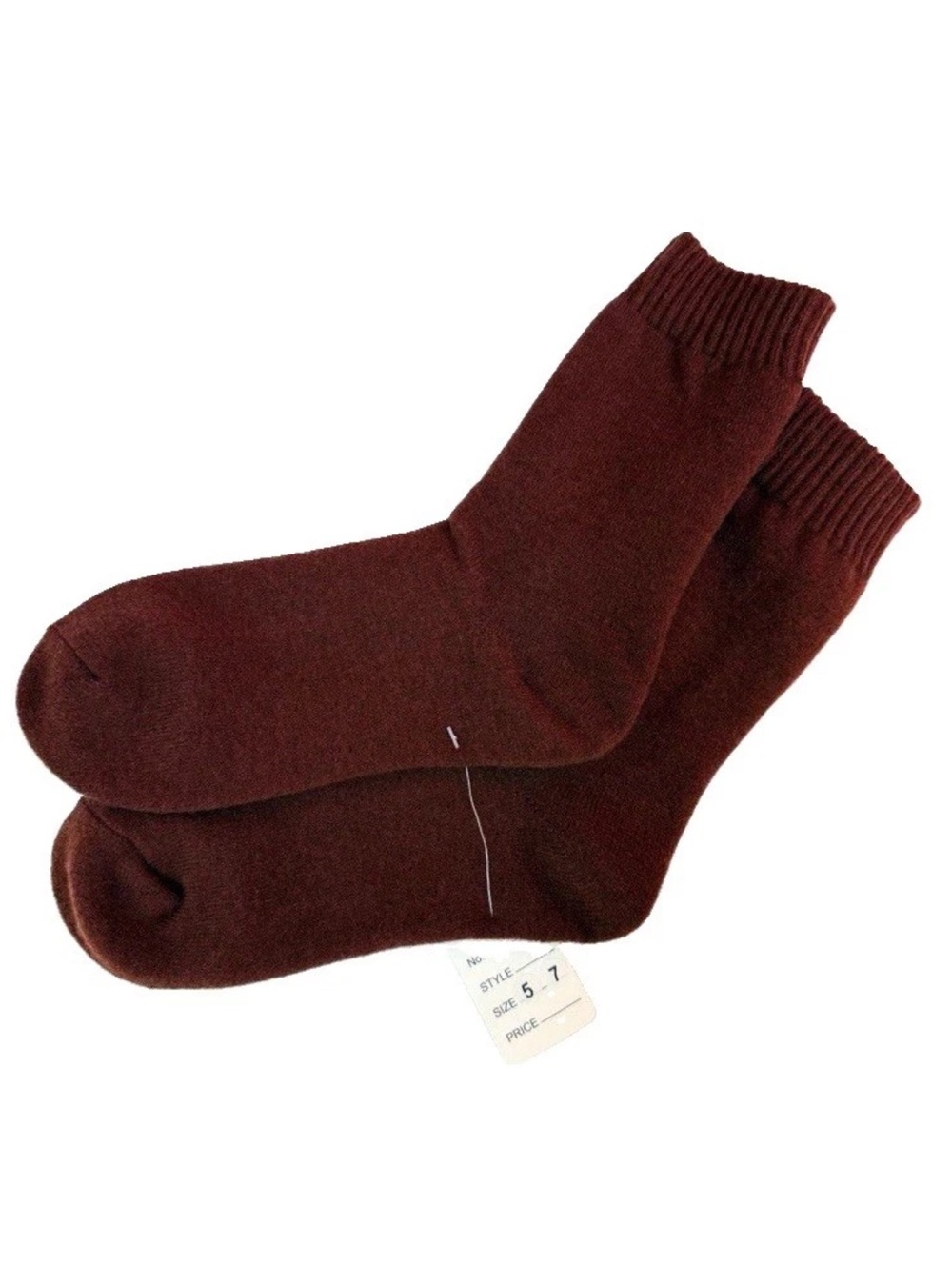 Size 5-7 ❤️Bedtime Stories Burgundy Socks Lined Cozy Warm Women Fashion Shaft 8”